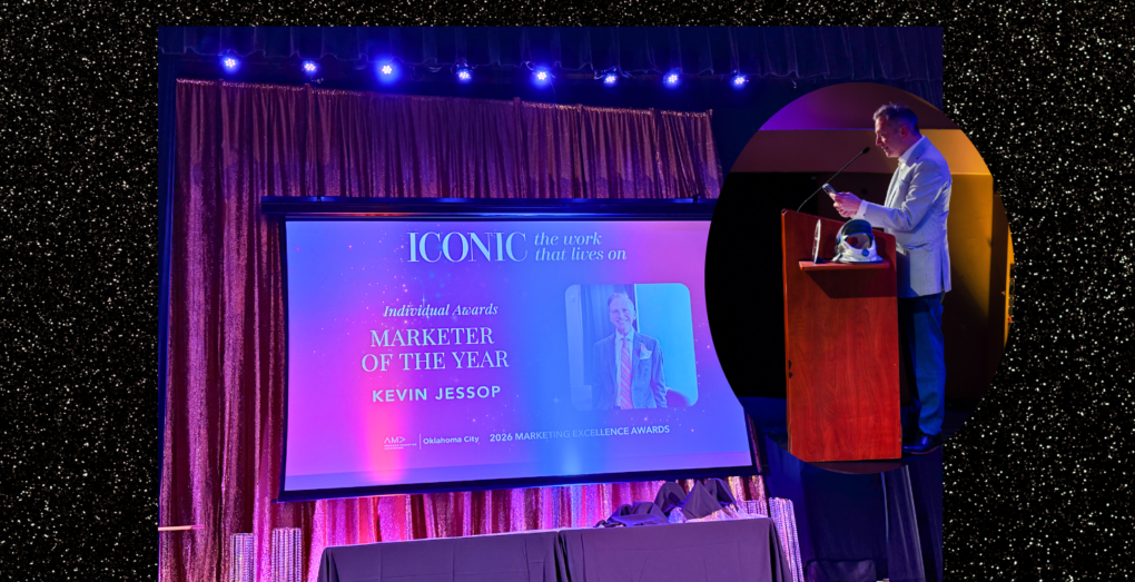 Kevin wins AMA OKC’s 2026 Marketer of the Year Award!